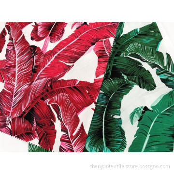 Summer Style Cotton Spendex Printed Fabric